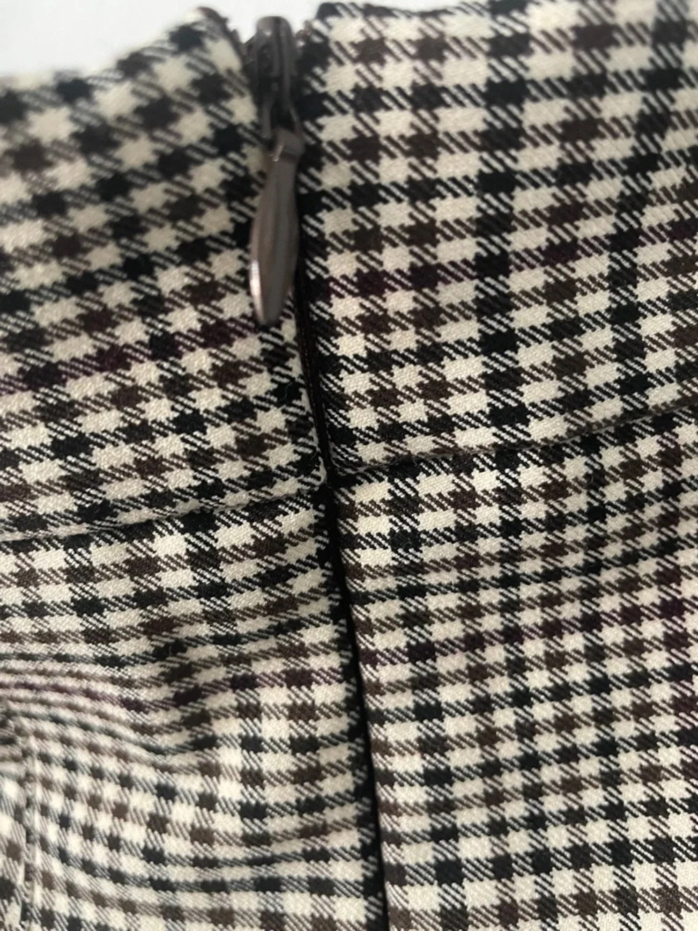 Maison D’ Emilie Black & White Gingham Pleated Skirt - Picture 5 of 9